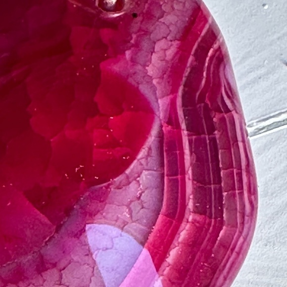 AGATE GEMSTONE LARGE DYED RED ROUNDED POLISHED 5518 G - Picture 7 of 14